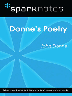 cover image of Donne's Poetry (SparkNotes Literature Guide)
